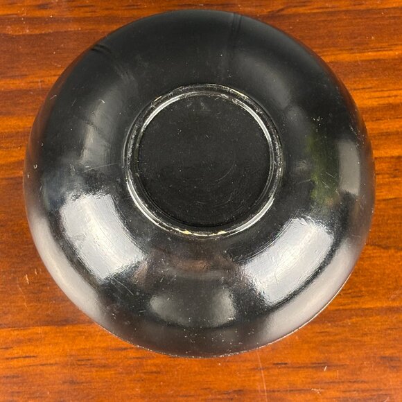 Vintage Khokhloma Trinket Box Hand Painted Folk Art Floral Wood Jewelry Box - Picture 8 of 10